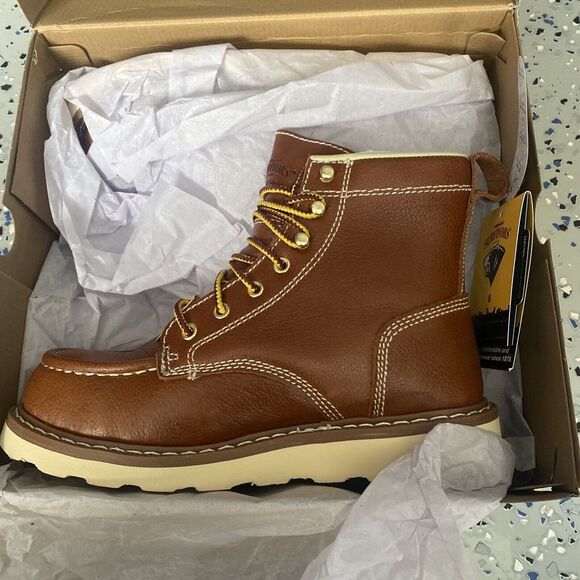 New Mens Herman Survivors Steel Toe Work Boots Sz 8 Oakridge NIB - Picture 2 of 7